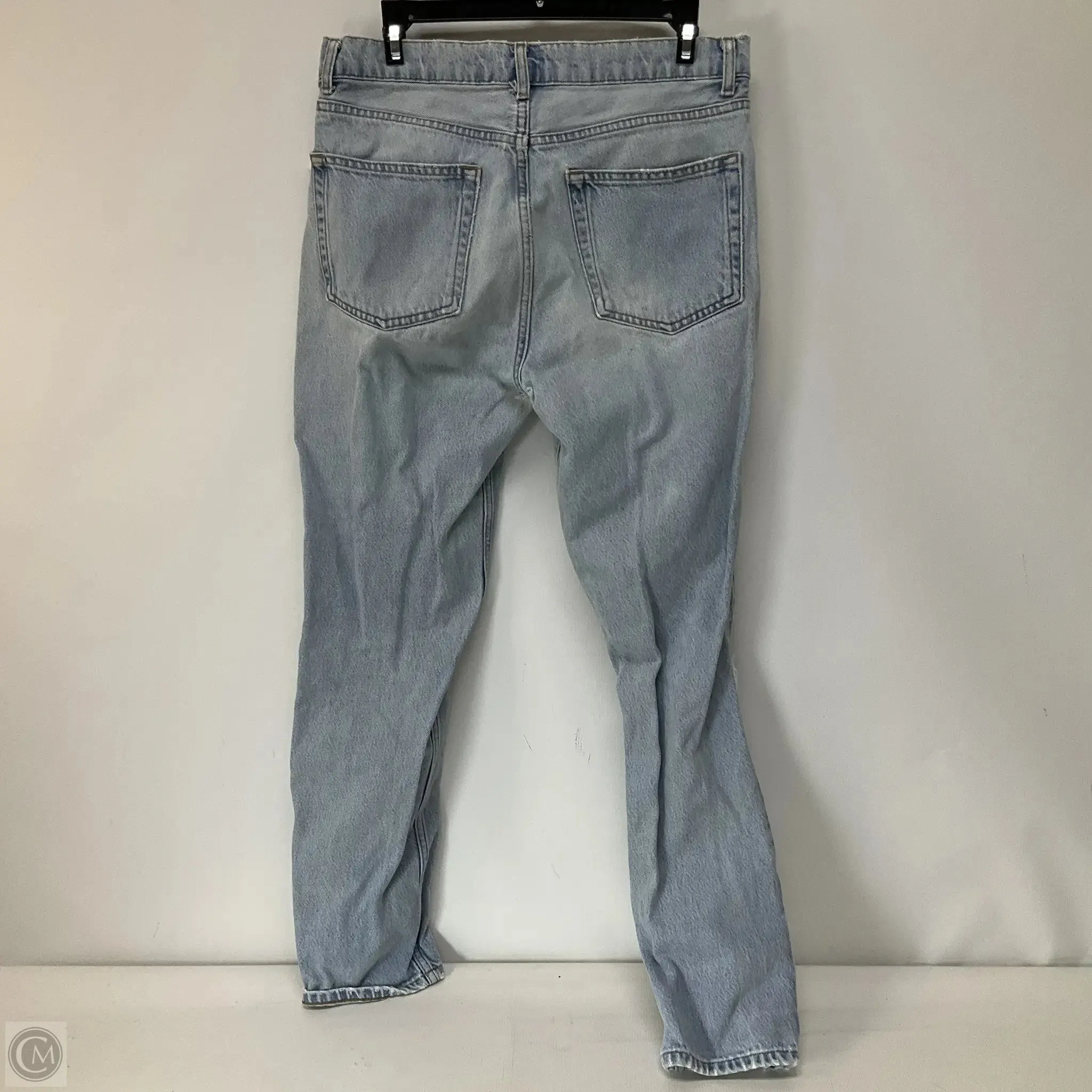 Jeans Straight By Reformation In Blue Denim, Size: 8