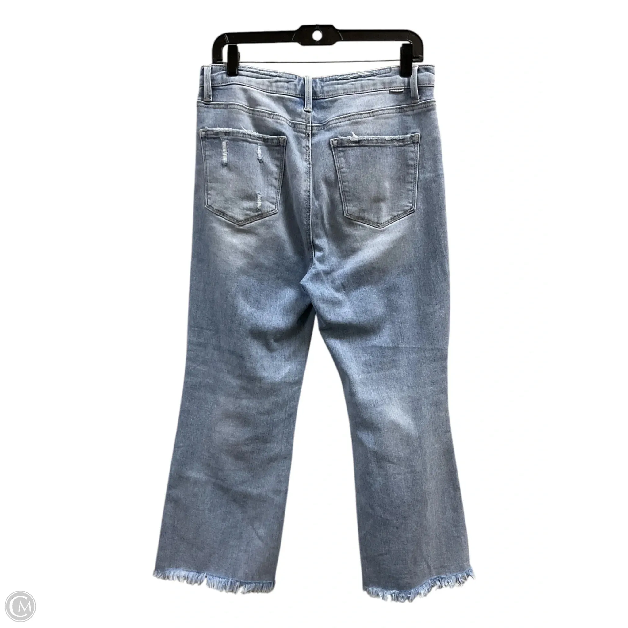 Jeans Wide Leg By Risen In Blue Denim, Size: 12