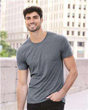 Jerzees Men's Snow Heather Jersey Crew T-Shirt - 88MR