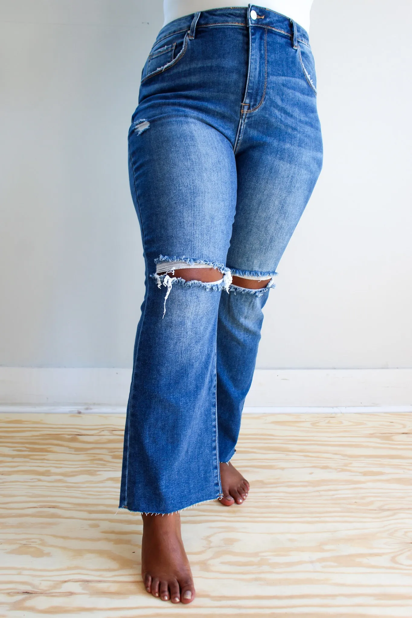 Jolee Slim Straight Jean • Medium Wash - PLUS