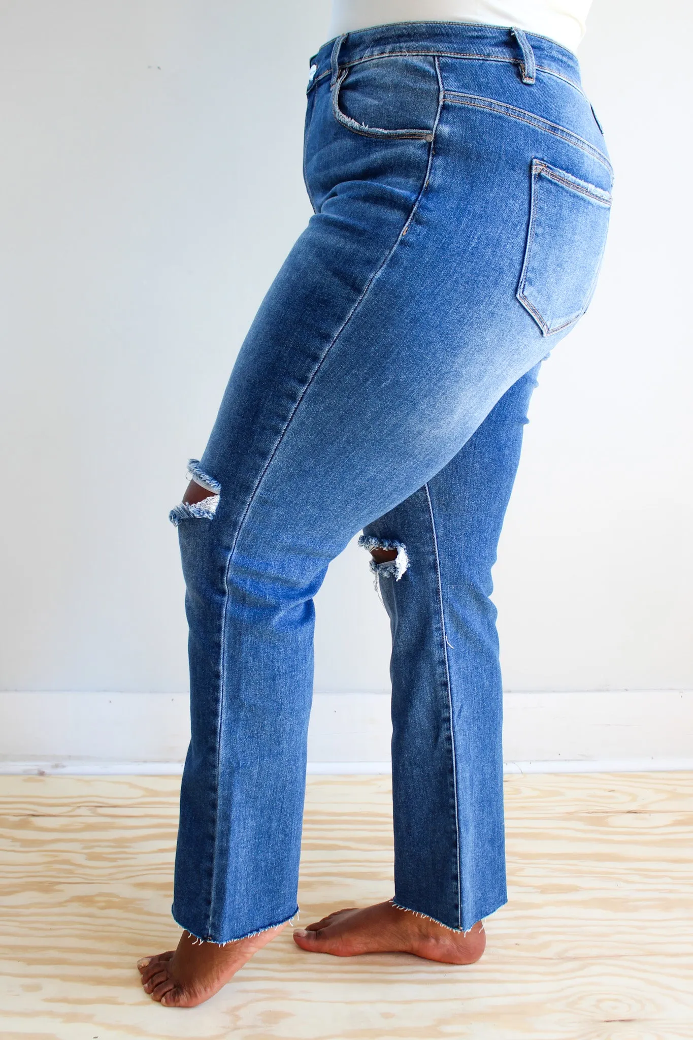 Jolee Slim Straight Jean • Medium Wash - PLUS