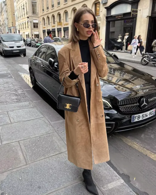 JULIETTE | SUEDE TRENCH COAT