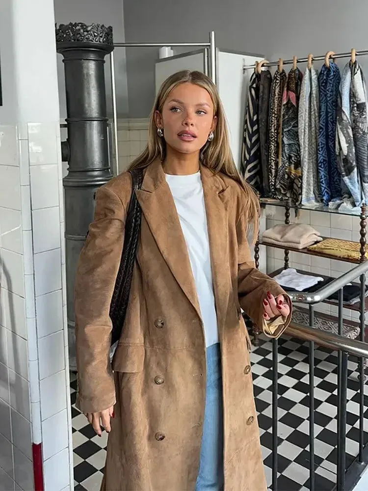 JULIETTE | SUEDE TRENCH COAT