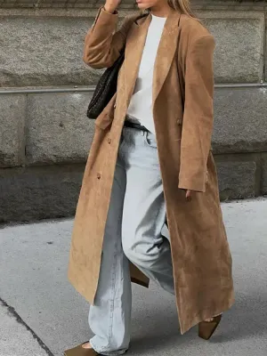 JULIETTE | SUEDE TRENCH COAT