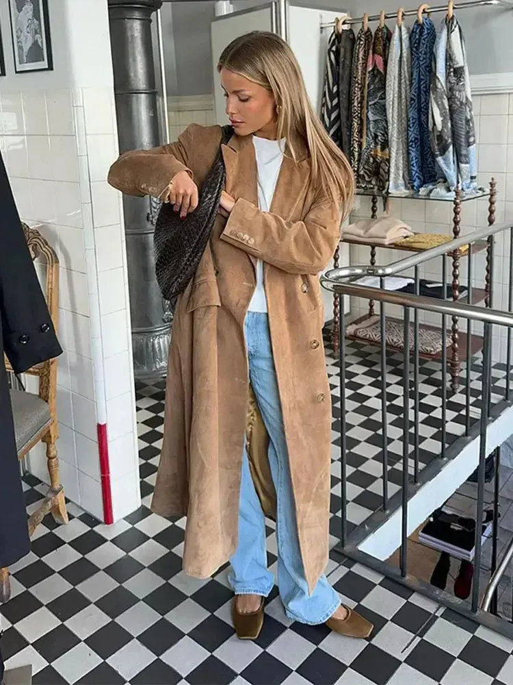 JULIETTE | SUEDE TRENCH COAT