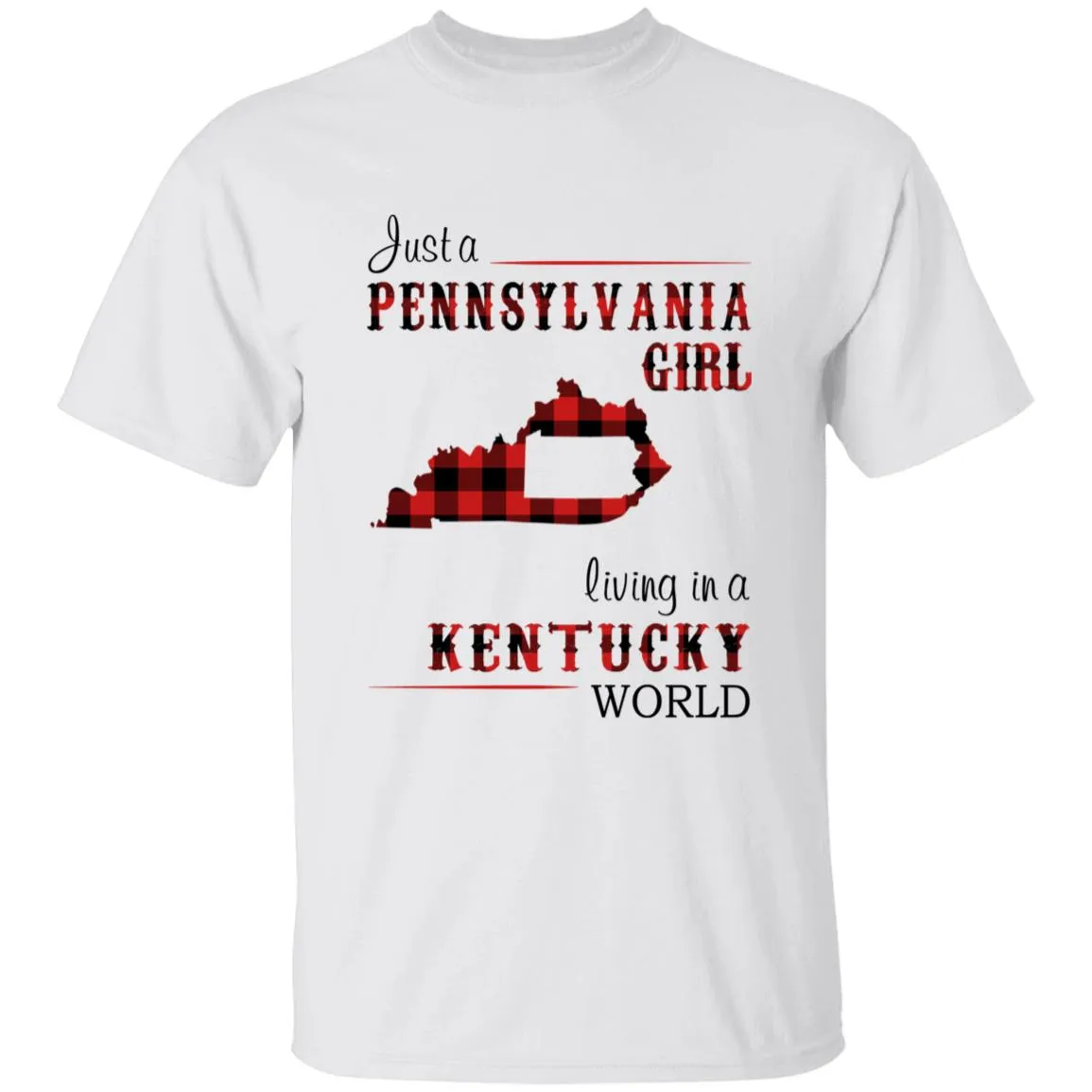 Just A Pennsylvania Girl Living In A Kentucky World T-shirt