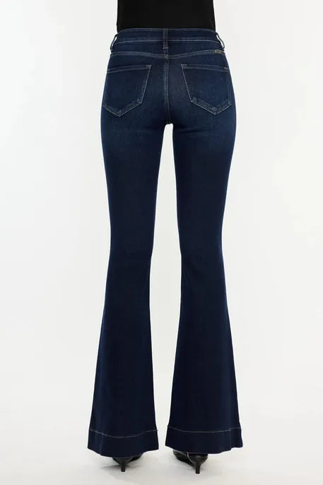 KANCAN Milli Flare Dark Denim Jeans