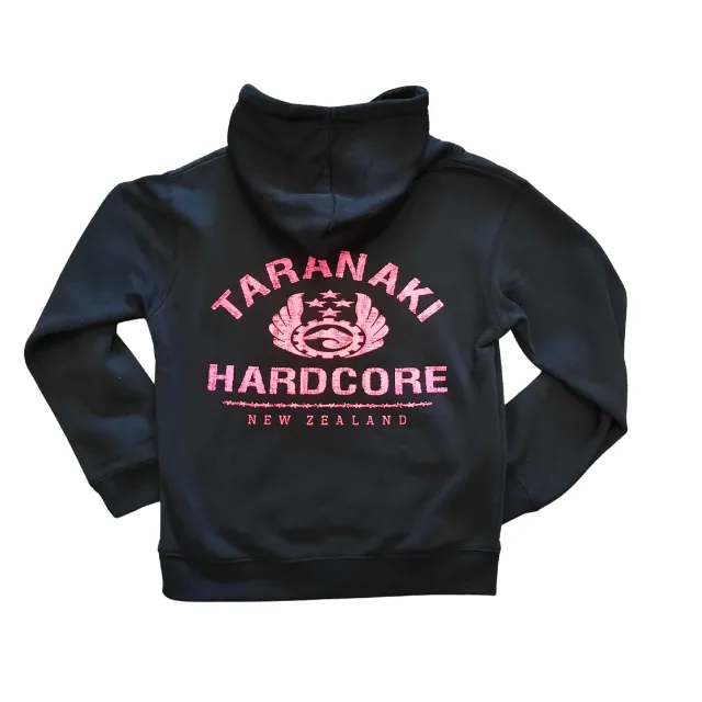 Kids Vintage Hood - Black/Pink