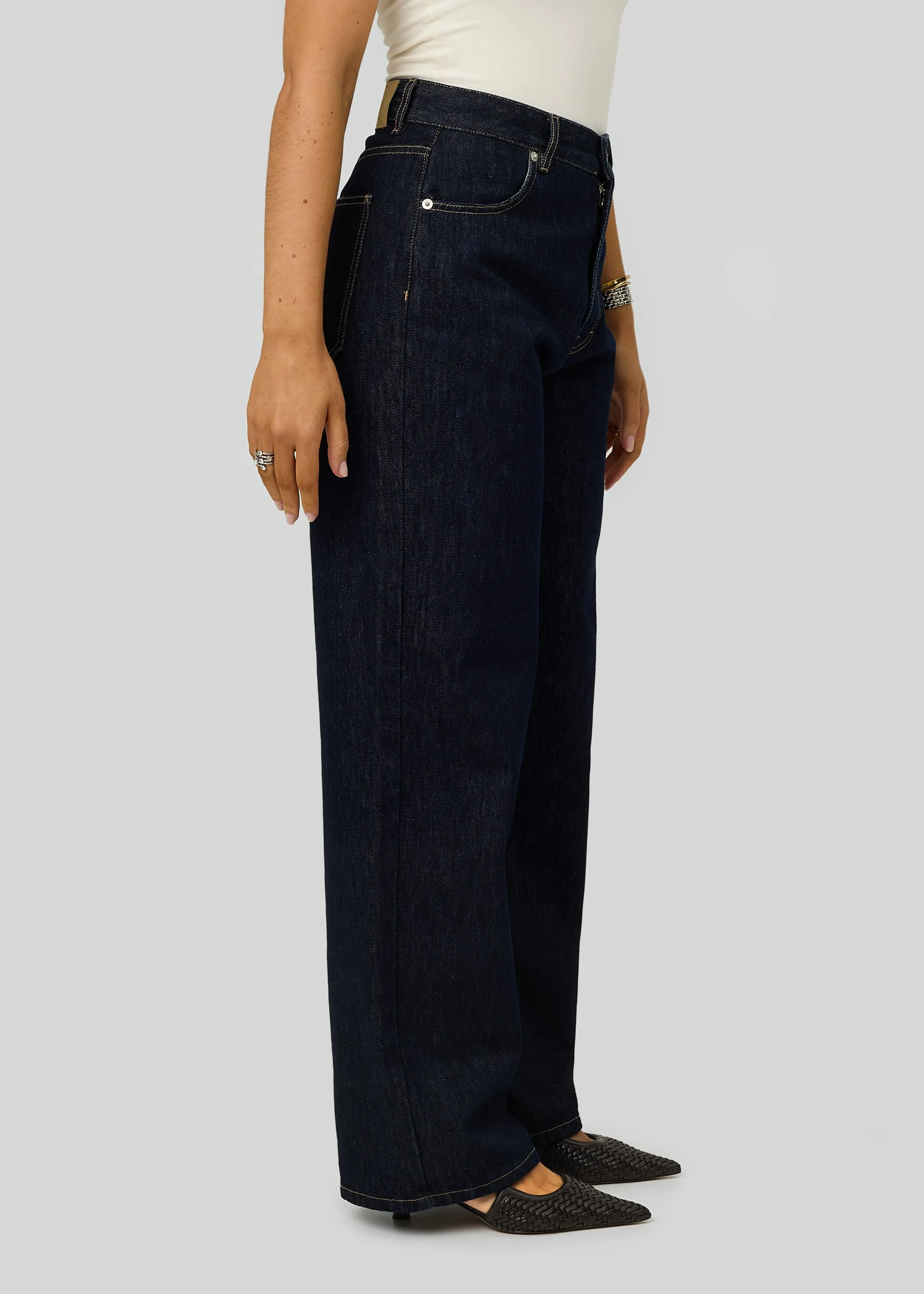 Knox Relaxed Straight Jeans Dark Blue
