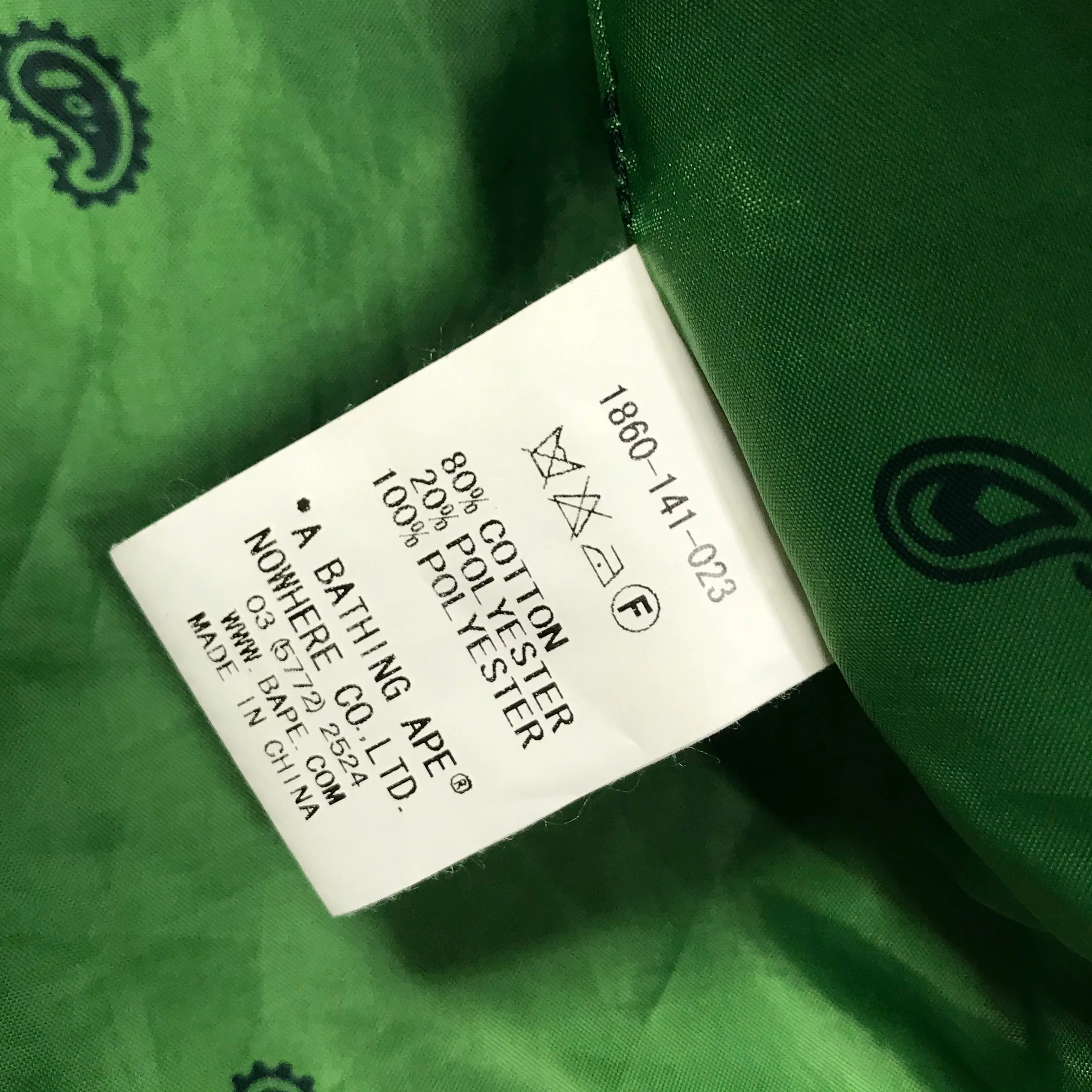 [L] A Bathing Ape Bape Corduroy Snowboard Jacket Brown