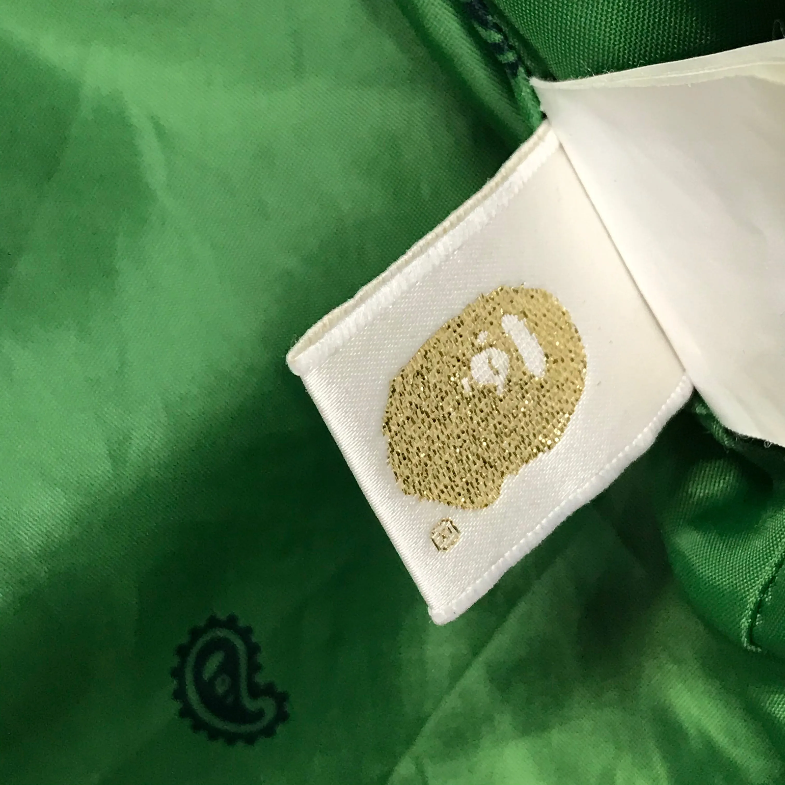 [L] A Bathing Ape Bape Corduroy Snowboard Jacket Brown