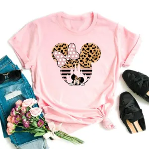 Leopard Mouse Ears Graphic Tee