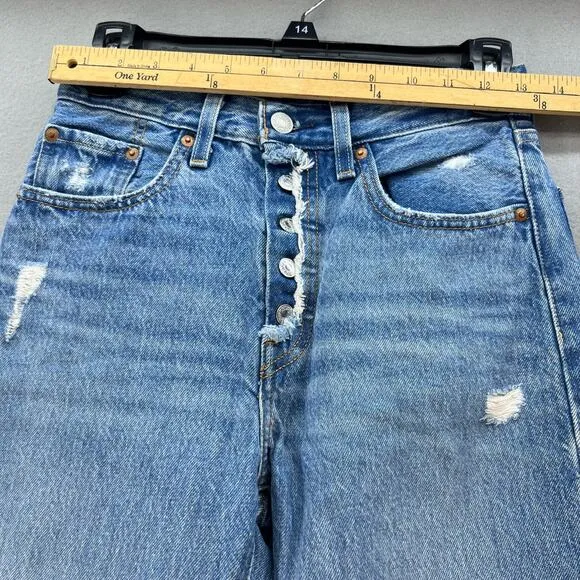 Levi's 501XX Jeans Women's W24 L26 (0) Big E Button Fly Light Stone Normcore