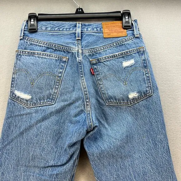 Levi's 501XX Jeans Women's W24 L26 (0) Big E Button Fly Light Stone Normcore