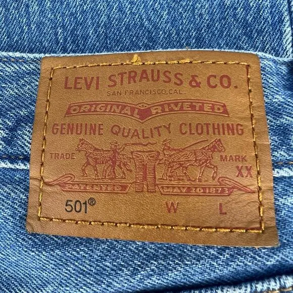 Levi's 501XX Jeans Women's W24 L26 (0) Big E Button Fly Light Stone Normcore