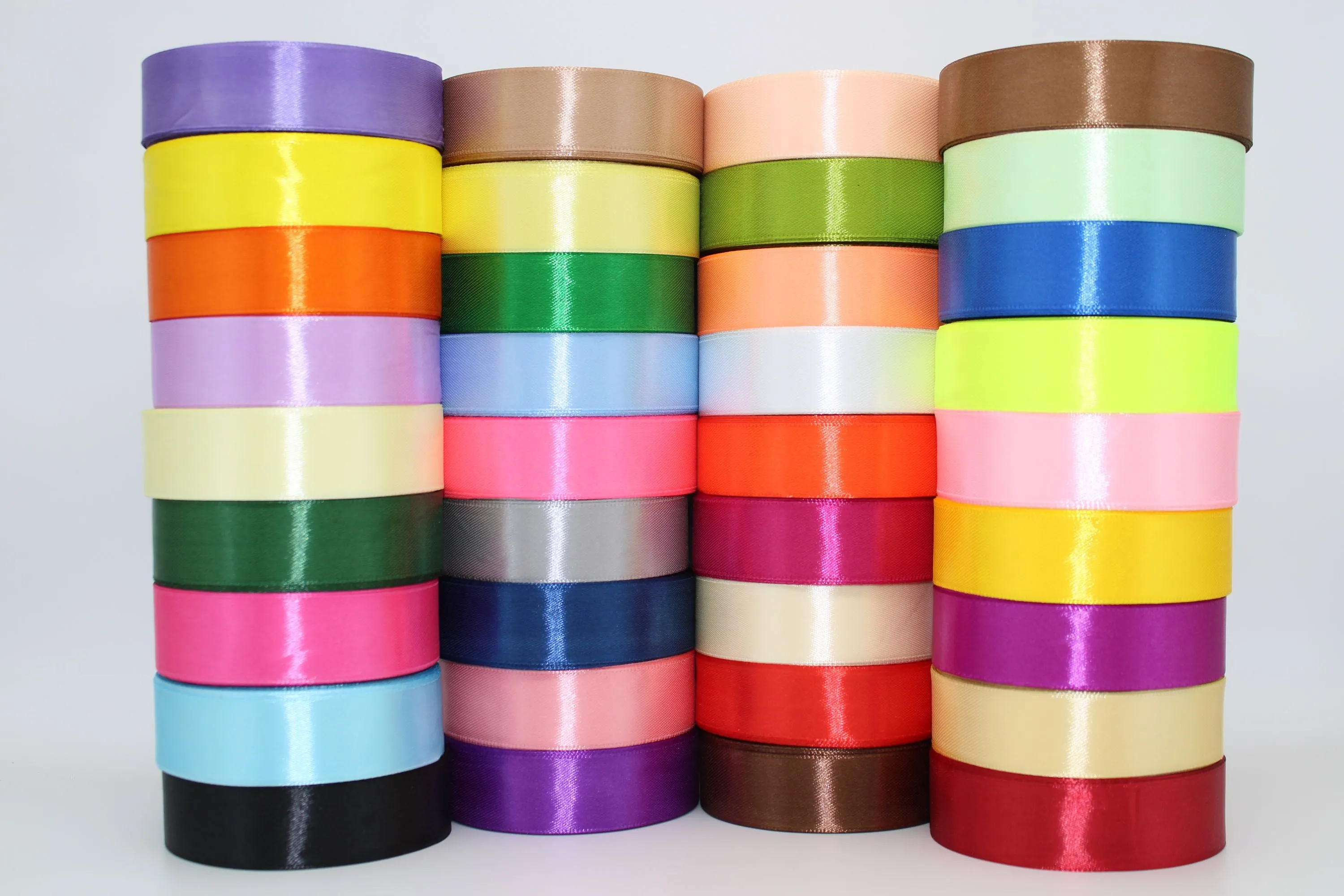 Light Yellow, 09 single face Ribbon available in 15, 20, 25, 40, and 50 mm for Ribbon Skirts, Shirts, Crafts, Weddings and gifts
