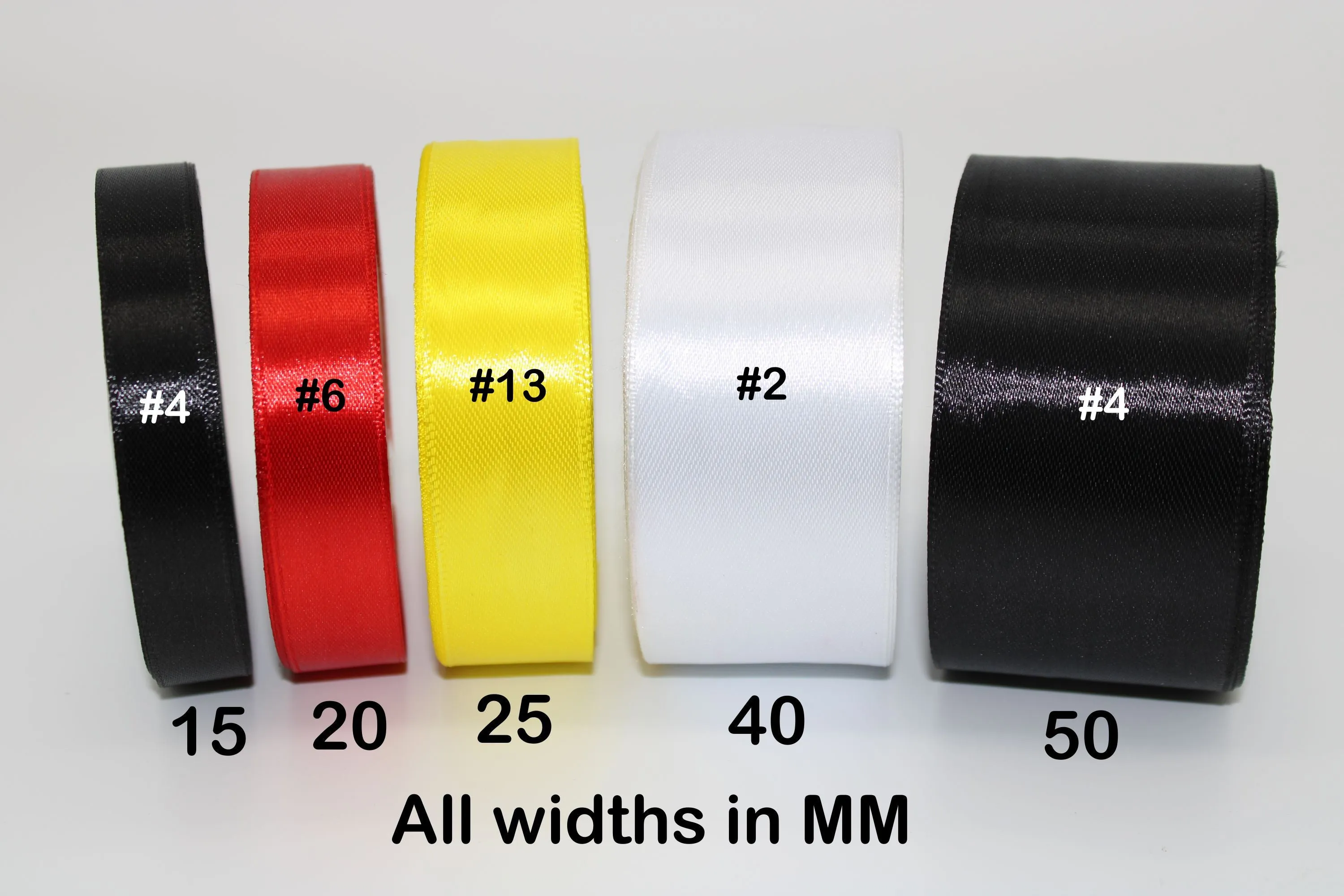 Light Yellow, 09 single face Ribbon available in 15, 20, 25, 40, and 50 mm for Ribbon Skirts, Shirts, Crafts, Weddings and gifts