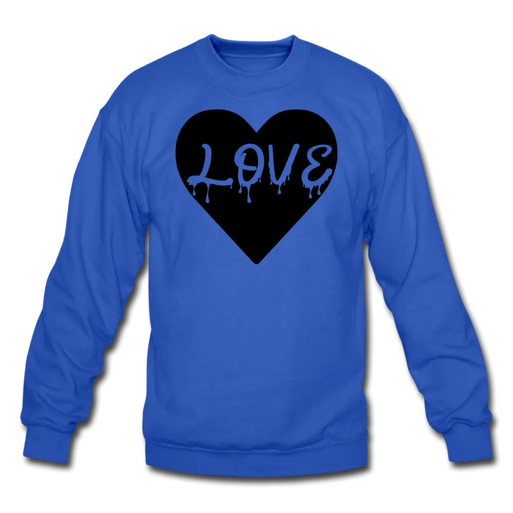Love Black Velvety Crewneck Sweatshirt