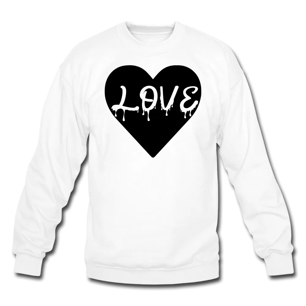 Love Black Velvety Crewneck Sweatshirt