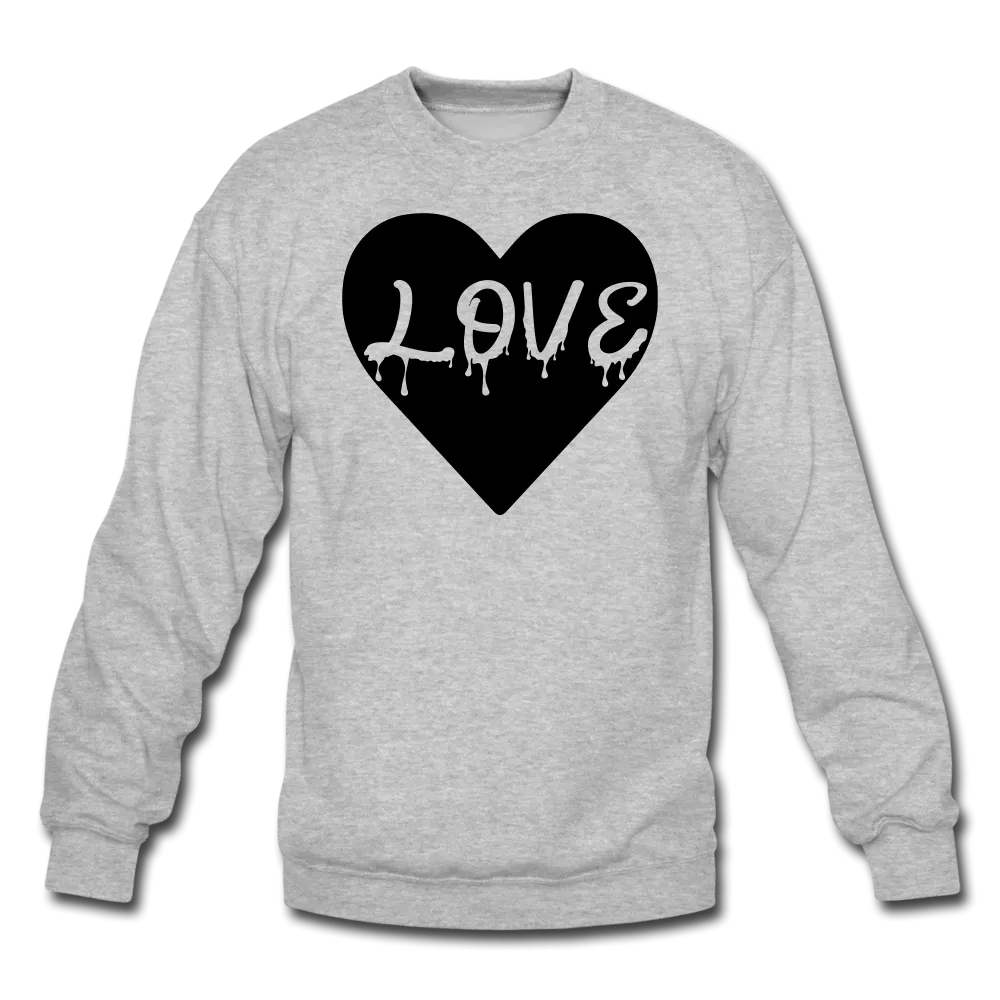 Love Black Velvety Crewneck Sweatshirt