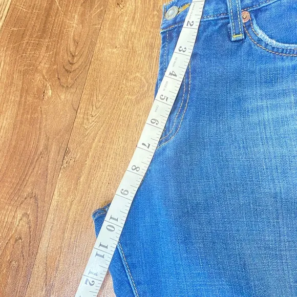 Lucky Brand Luxury Denim  By Gene M Sz.10/30 Made In USA Cherry Rhinestones