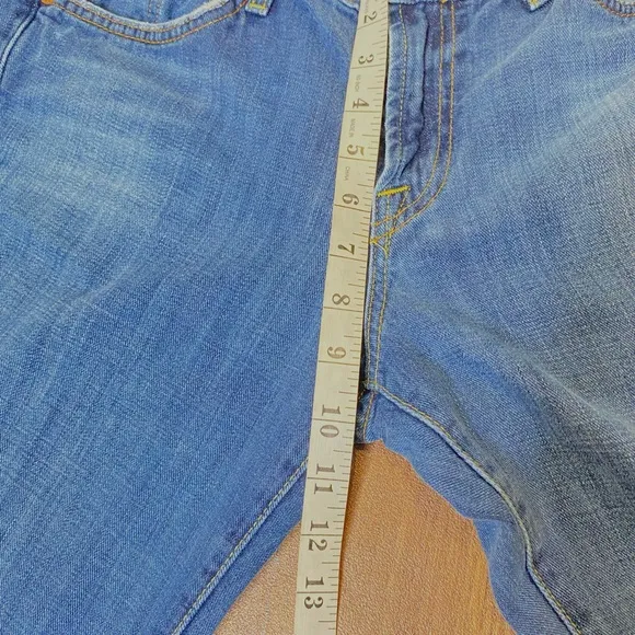 Lucky Brand Luxury Denim  By Gene M Sz.10/30 Made In USA Cherry Rhinestones