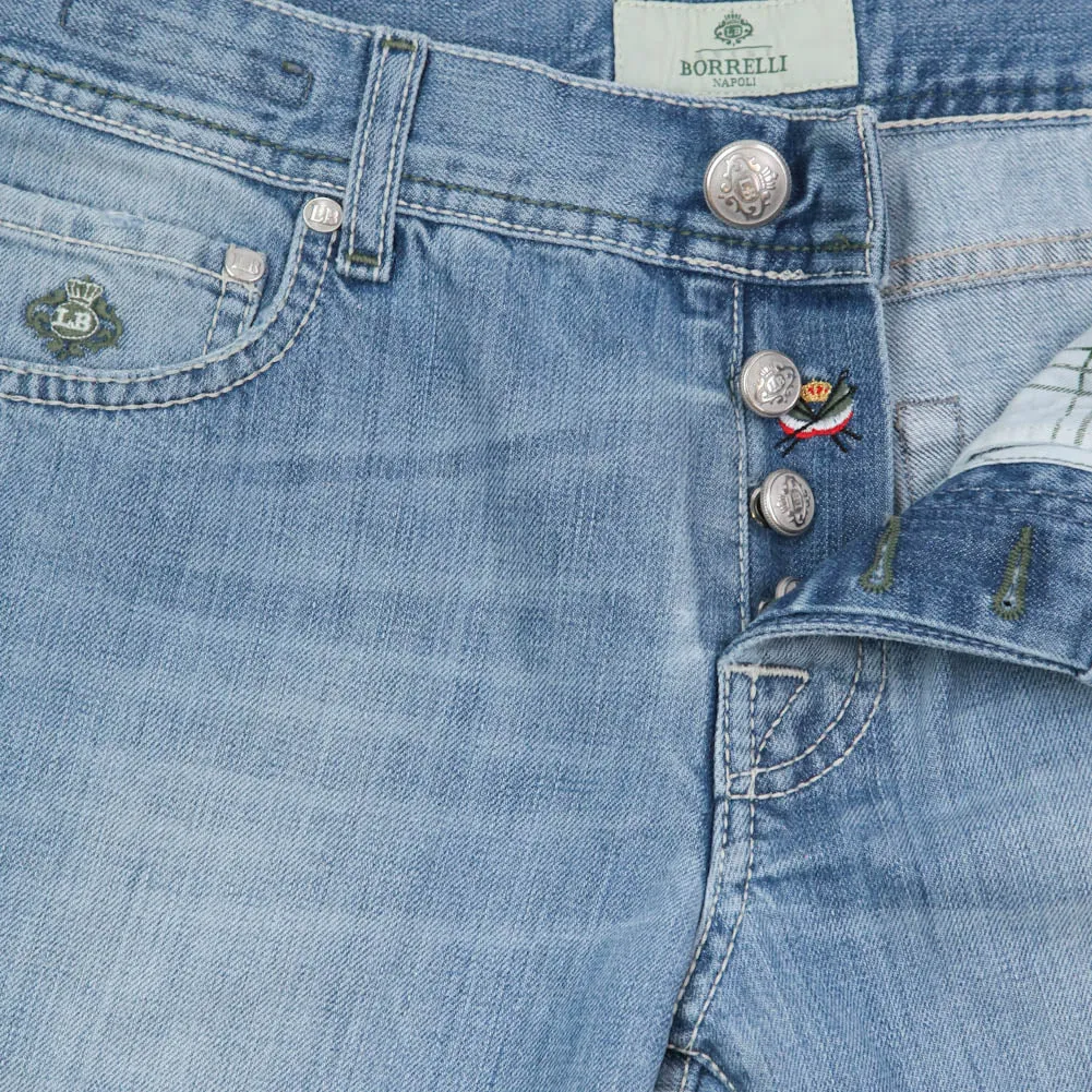 Luigi Borrelli Denim Blue Jeans - Extra Slim - 33 US / 49 EU