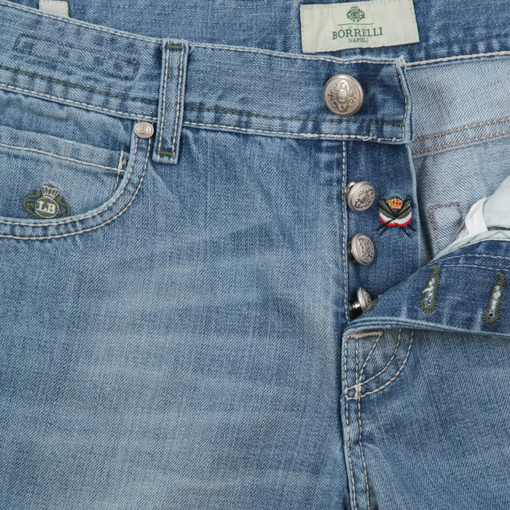 Luigi Borrelli Denim Blue Jeans - Super Slim - 34 US / 50 EU