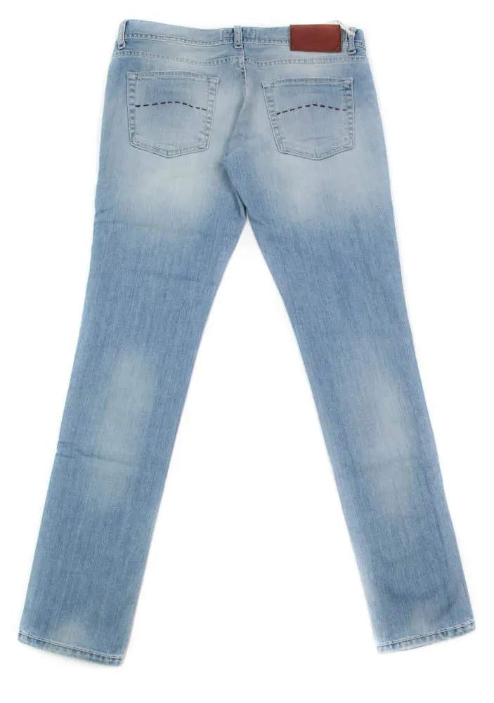 Luigi Borrelli Denim Blue Jeans - Super Slim - 35 US / 51 EU