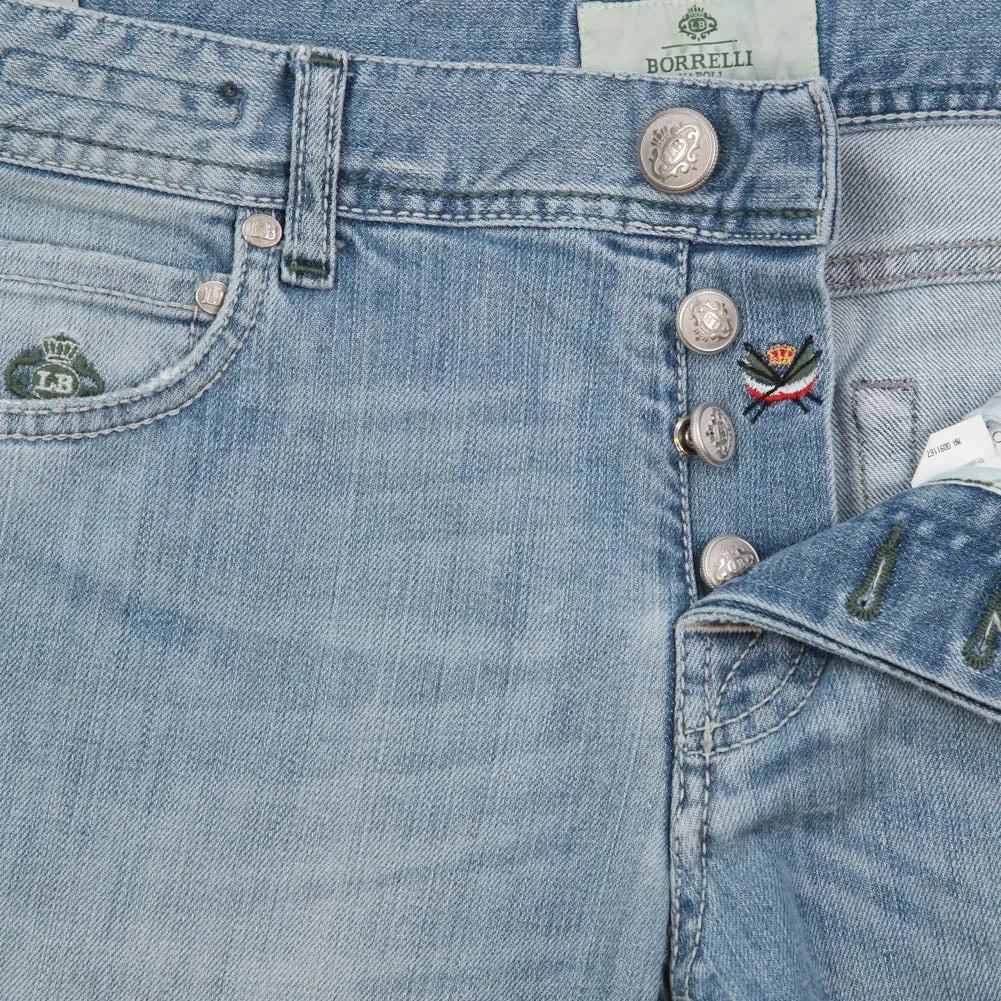 Luigi Borrelli Denim Blue Jeans - Super Slim - 35 US / 51 EU