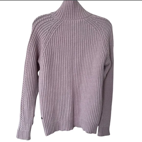 Lululemon Athletica Call The Cozy Turtleneck Chunky Sweater in Pink size 4