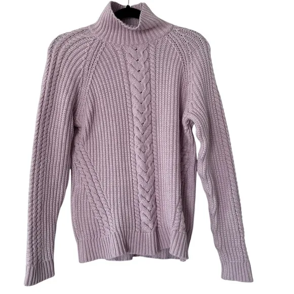 Lululemon Athletica Call The Cozy Turtleneck Chunky Sweater in Pink size 4