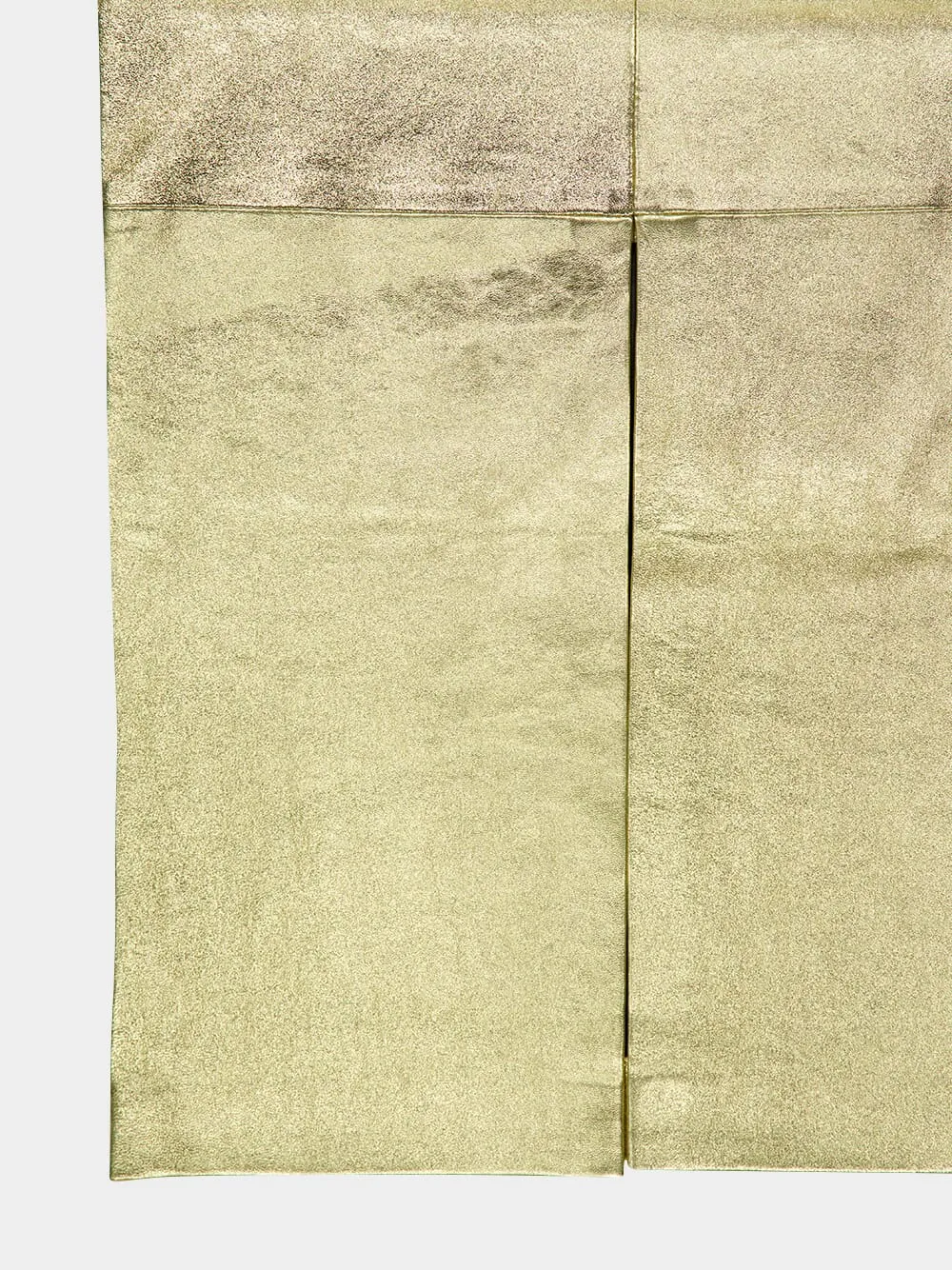 Luna Gold-Effect Leather Skirt