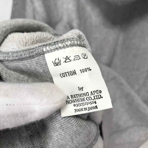 [M] A Bathing Ape Bape Vintage 'Cash Money' Bling Logo Hoodie Grey