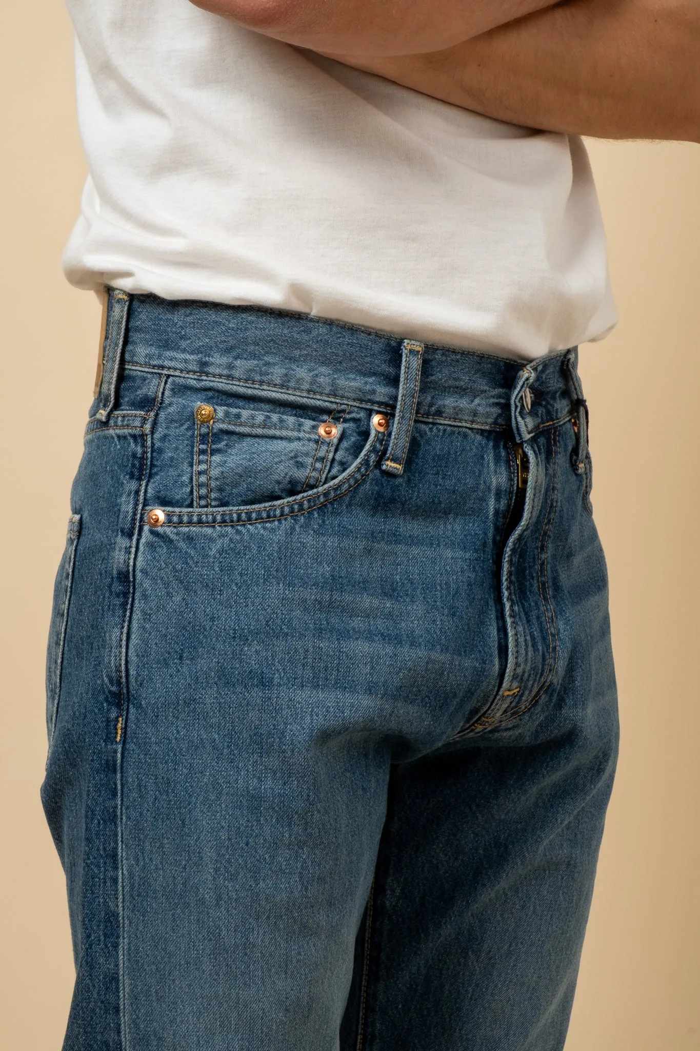 M8 11oz Light Indigo - Authentic Aged