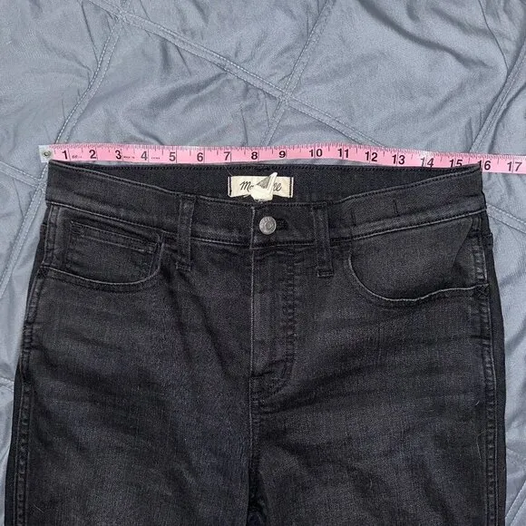 Madewell Black Mid Roadtripper Stovepipe Rise Straight Leg Jeans Women Size 29