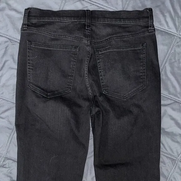 Madewell Black Mid Roadtripper Stovepipe Rise Straight Leg Jeans Women Size 29