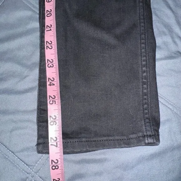 Madewell Black Mid Roadtripper Stovepipe Rise Straight Leg Jeans Women Size 29