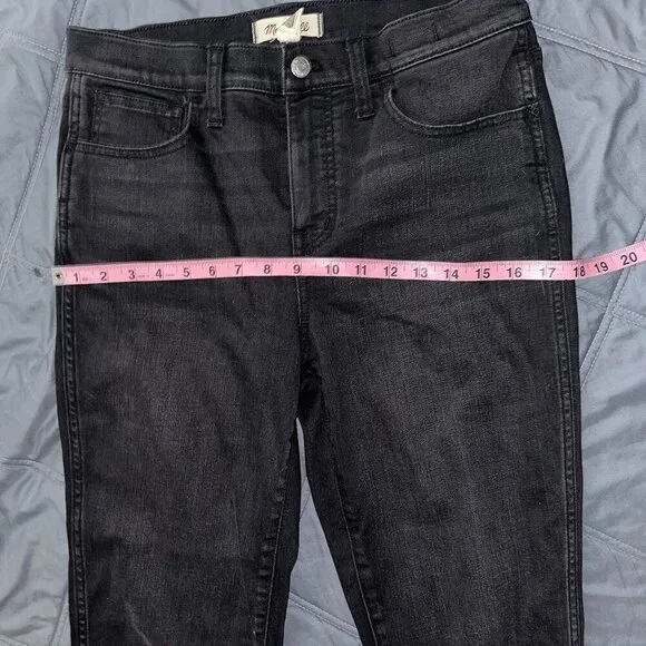 Madewell Black Mid Roadtripper Stovepipe Rise Straight Leg Jeans Women Size 29