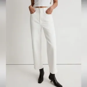 Madewell NWT Petite Perfect Vintage Wide Leg Crop Jean Size 28P