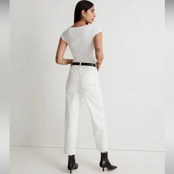 Madewell NWT Tall Perfect Vintage Wide Leg Crop Jean Size 23T High Rise