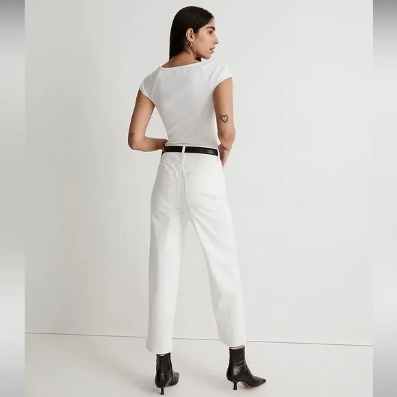 Madewell NWT The Petite Perfect Vintage Wide-Leg Crop Jean Size 31P High Rise