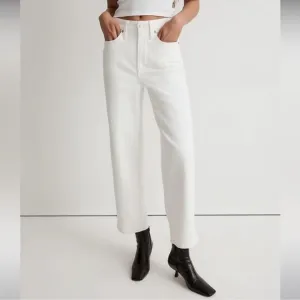 Madewell NWT The Tall Perfect Vintage Wide Leg Crop Jeans Size 31T High Rise