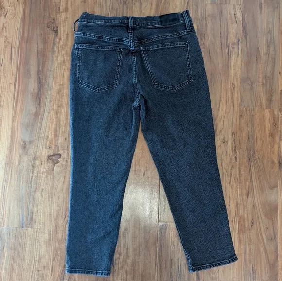 Madewell The Perfect Vintage Jean Women's 31P Black Acid Wash Lunar Gray