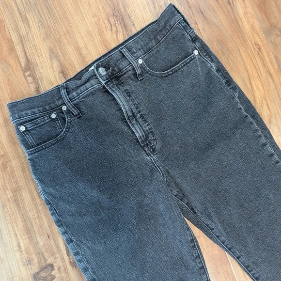 Madewell The Perfect Vintage Jean Women's 31P Black Acid Wash Lunar Gray