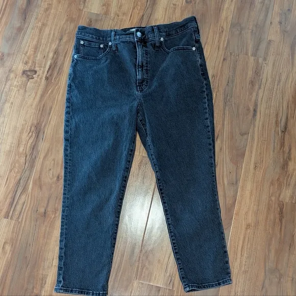 Madewell The Perfect Vintage Jean Women's 31P Black Acid Wash Lunar Gray