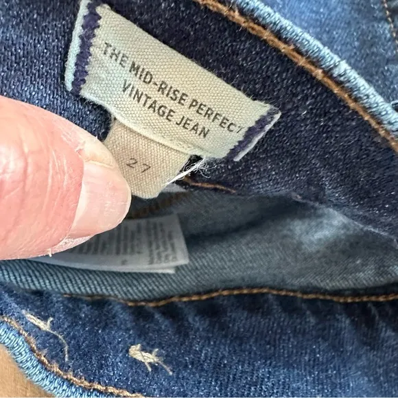 Madewell Women's The Mid-Rise Perfect Vintage Jeans Size 27