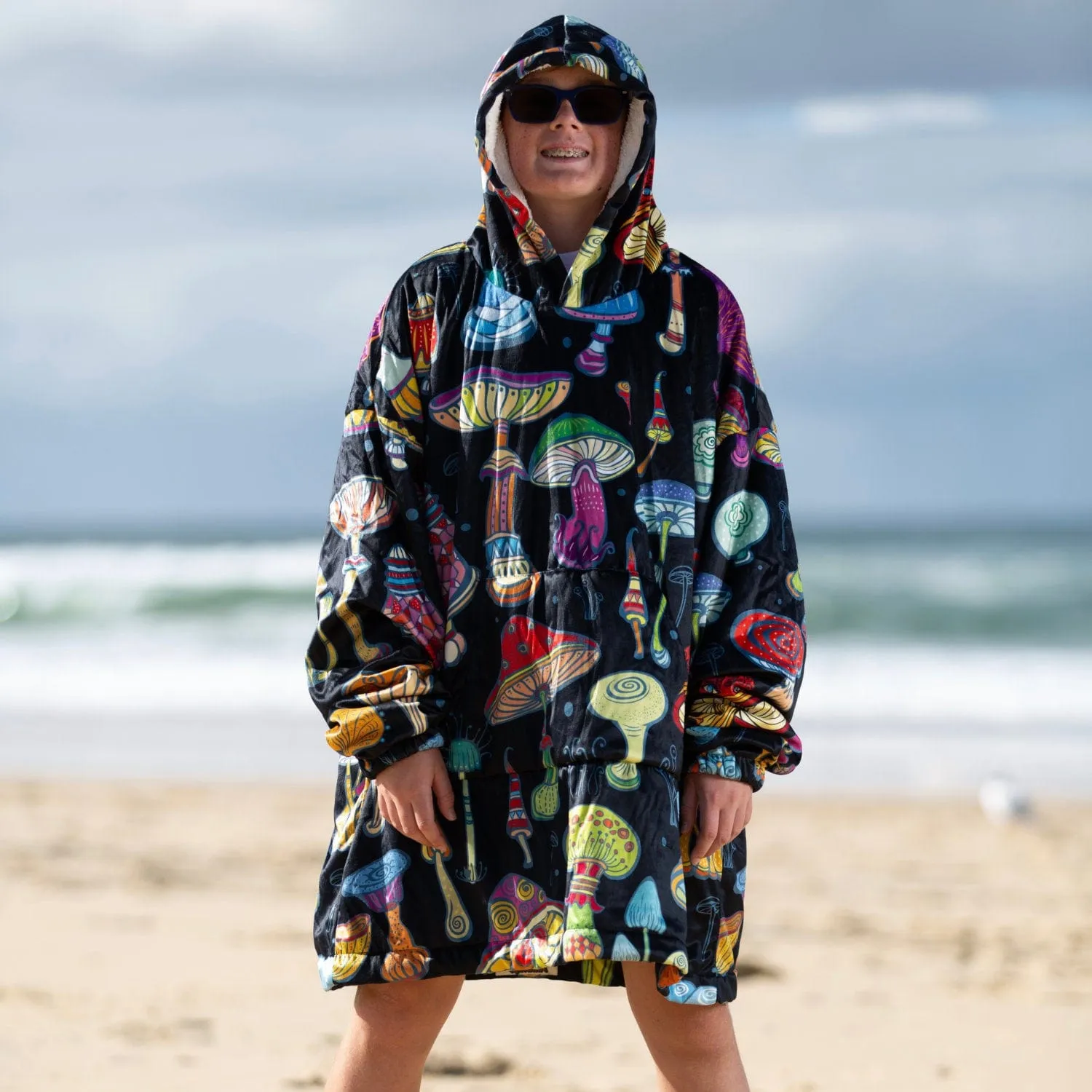 Magic Mushrooms | Wearable Blanket Hoodie