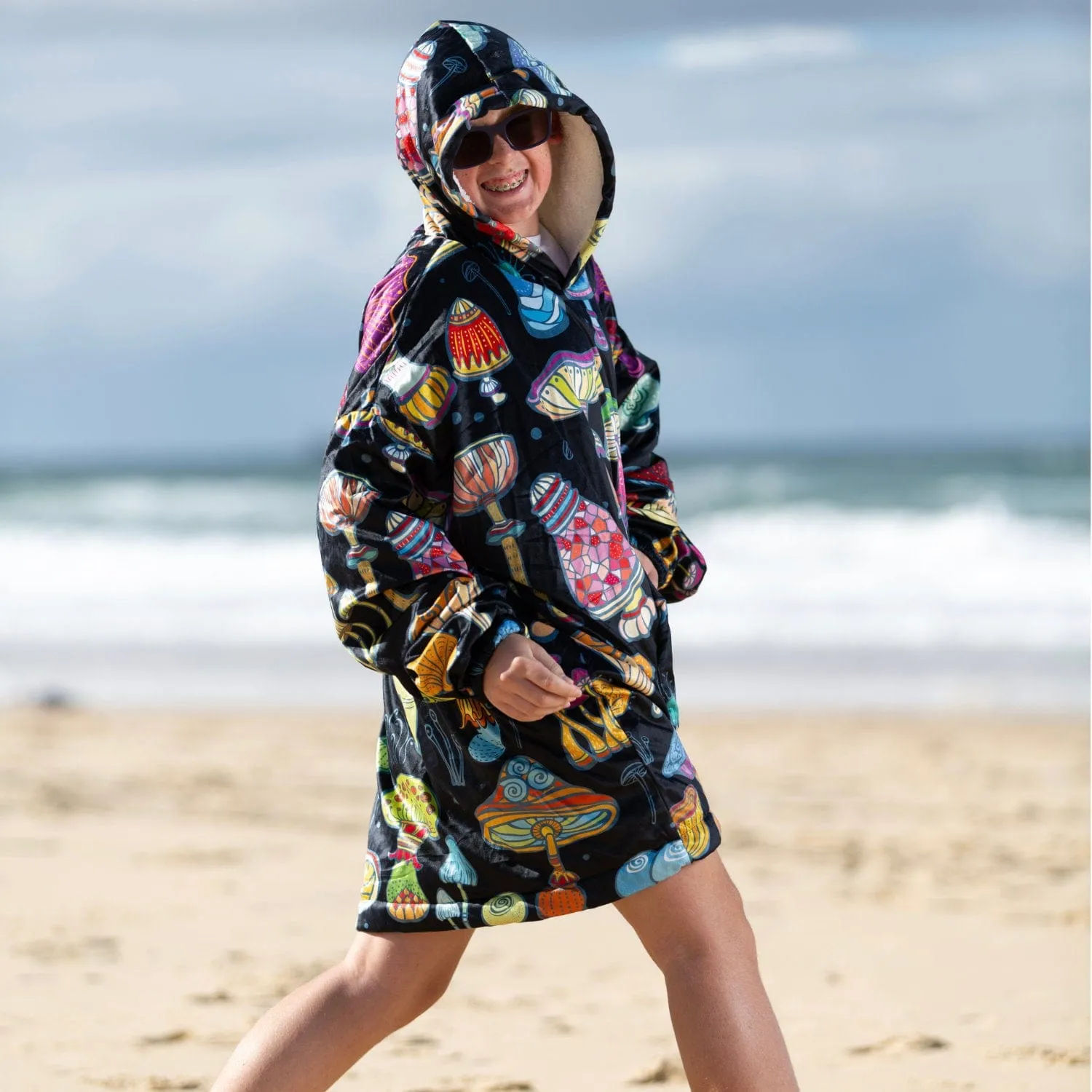 Magic Mushrooms | Wearable Blanket Hoodie