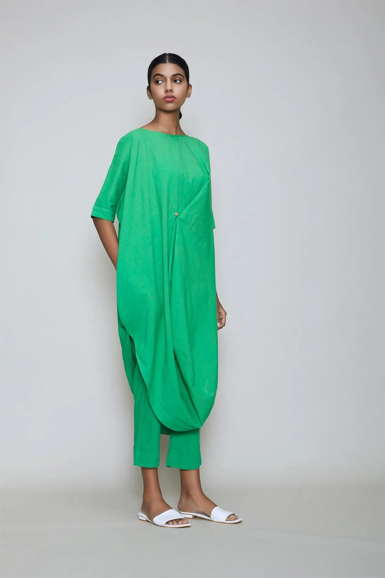 MATI   I   Cowl Button Tunic Set